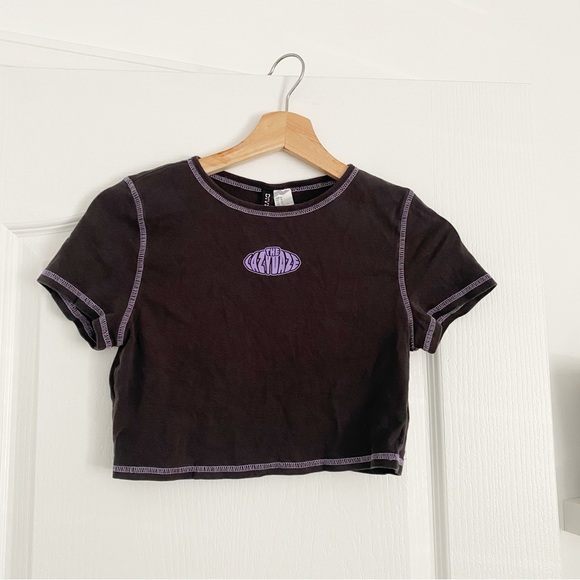 3/30$🤍 H&M | Graphic ribbed baby tee - Picture 3 of 8